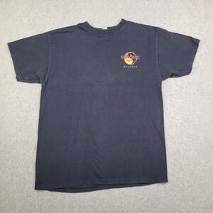 Vintage Hard Rock Cafe Orlando T Shirt Men L Black Faded Dragon Short Sleeve Y2K